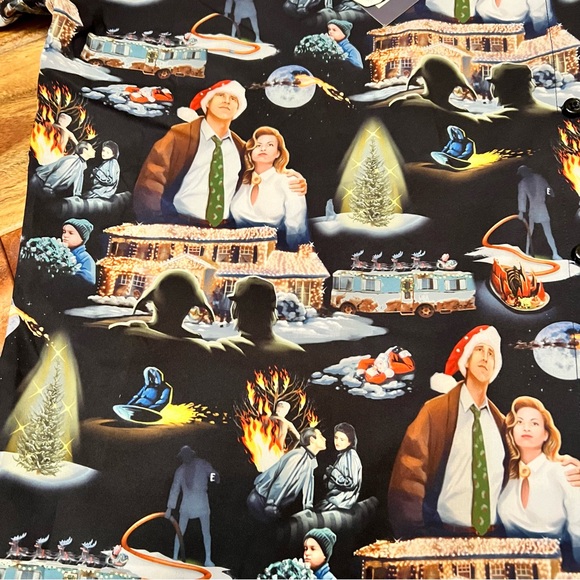 RSVLTS Christmas Vacation Griswold Button Shirt Size 2XL Warner Brothers WB NEW - Picture 2 of 2